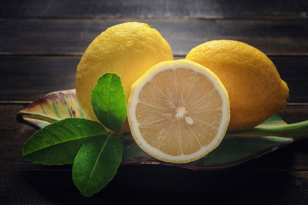 Still Life Fresh Lemon Vintage Wooden Table 1024x684